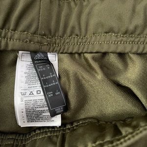 Green and white adidas jogger